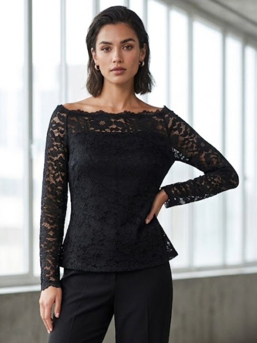 NWT Next UK 14 US Sze 10 Lace Boat Neck Off Shoulder Top Blouse Whimsigoth Fairy